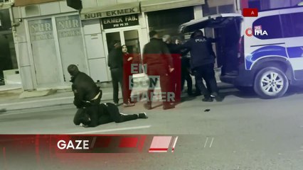 Aksaray'da dükkan basıp polise direnen şahıslar gazetecilere saldırdı