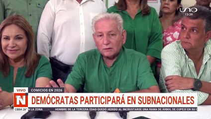 DEMÓCRATAS PARTICIPARÁ EN SUBNACIONALES