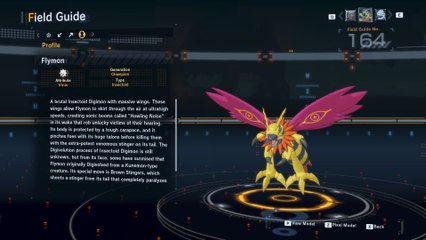 flymon all digivolution/de-digivolution/profile Digimon Story Time Stranger