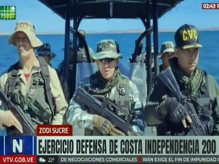 ZODI Sucre mantiene despliegue del Ejercicio Defensa de Costa Independencia 200