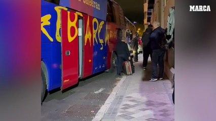 Discreta llegada del Barcelona a Madrid para jugar El Clásico