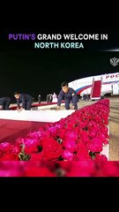 Putin’s Grand Welcome in North Korea 🇷🇺🔥🤝 #PowerOptics #respect #putin #edit #shorts #trending