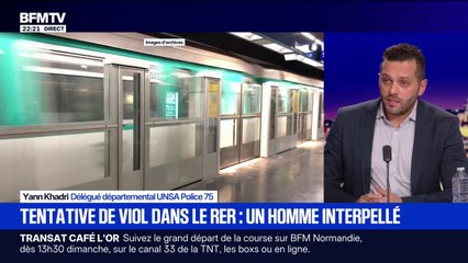 Tentative de viol dans le RER C: "Heureusement, on a encore des gens qui vont aider les autres", explique Yann Khadri, délégué départemental UNSA Police 75