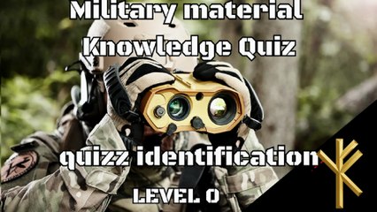 QUIZ identification de materiels militaire / military material knowledge quiz level 0