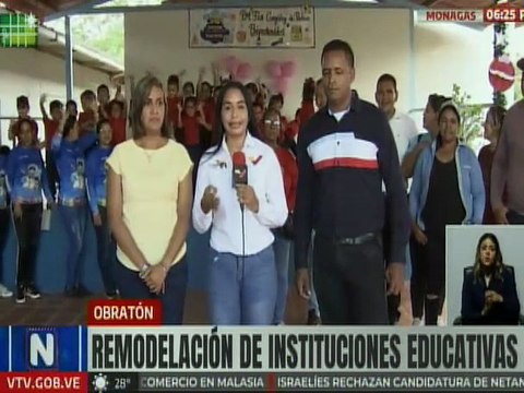 Comunidades monaguenses ejecutan obras de rehabilitación de instituciones educativas