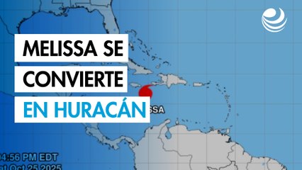 ¡Alerta! Melissa se convierte en huracán y amenaza el Caribe con fuertes lluvias y vientos 🌪️