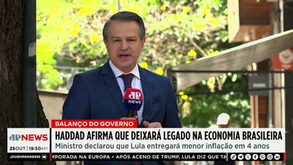 Haddad afirma que deixará legado na economia brasileira, Diego Tavares analisa
