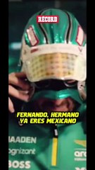CHULADA 🥰 Fernando Alonso ya no se quita la máscara. ¿Hay algo más mexicano que esto?