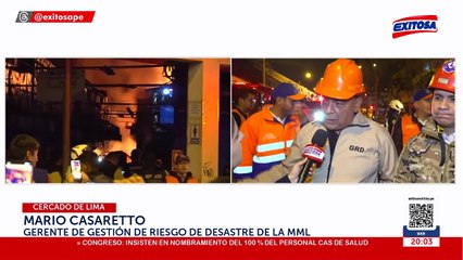 Ministro de Vivienda se pronunció tras incendio galería de Cercado de Lima