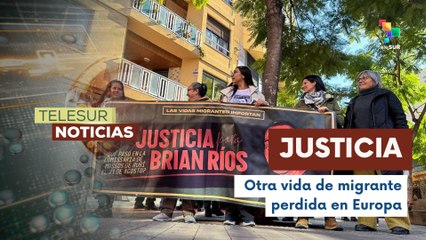 Exigen justicia por la muerte del colombiano Brian Ríos en España