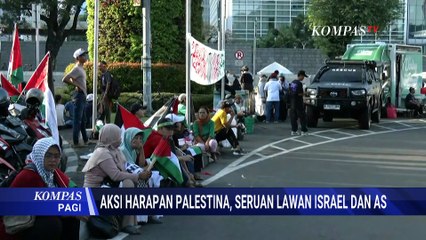 Aksi Dukung Palestina Digelar di Depan Kedubes AS, Polisi Lakukan Rekayasa Lalu Lintas