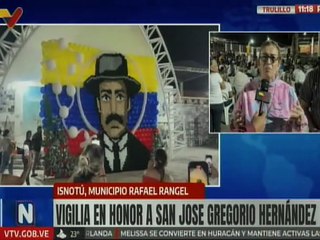 Pueblo trujillano realiza vigilia en honor a los 161 años de San José Gregorio Hernández