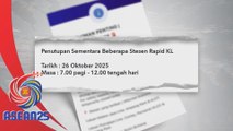 Beberapa stesen Rapid KL ditutup sementara atas faktor keselamatan