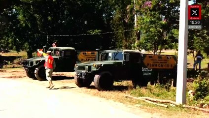 Ejército y Guardia Nacional rescatan a 40 personas tras lluvias en Sierra Norte de Puebla