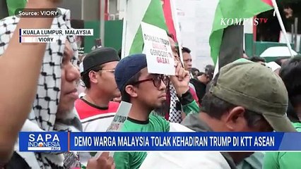 Tolak Kunjungan Donald Trump, Massa Gelar Aksi di Depan Kedubes AS Kuala Lumpur | SAPA PAGI