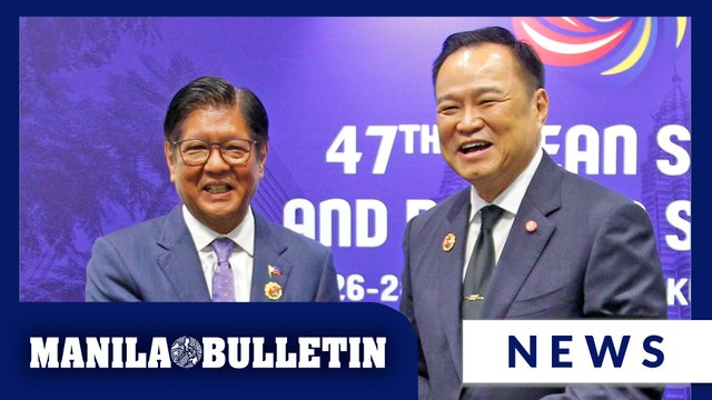 Marcos speaks with Thai PM at 47th ASEAN Summit in Kuala Lumpur, Malaysia