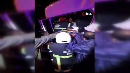 Amasya’da 2 tır kavşakta çarpıştı: 3 yaralı