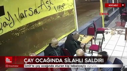 İzmit’te çay ocağında oturan kişi tabancayla vuruldu
