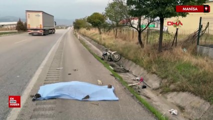 Manisa’da minibüsle çarpışan motosiklet sürücüsü hayatını kaybetti