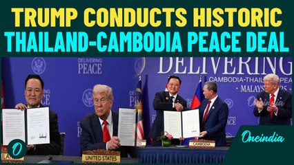 Thailand-Cambodia Peace Deal Breaking: Trump Announces End Of War At ASEAN Summit In Malaysia