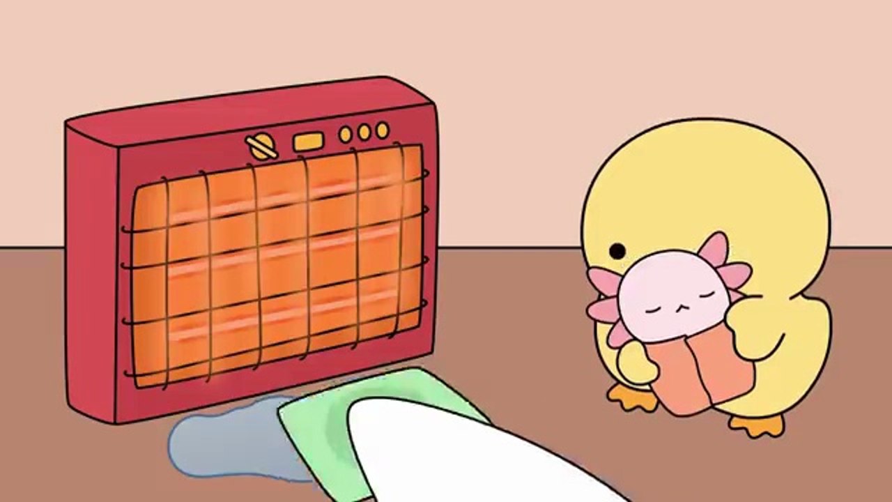 treating a frozen axolotl _ ASMR animation