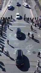 Anti-ICE protesters block entrance to California Coast Guard Island