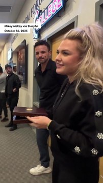 Erika Kirk surprises Turning Point staff with Presidential Medal of Freedom visit