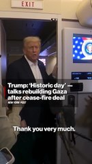 Trump: ‘Historic day’ — talks rebuilding Gaza after cease-fire deal