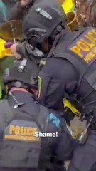Muddy BRAWL Outside Portland ICE Facility as Police Wrestle Protesters