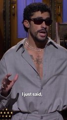What did Bad Bunny say in Spanish on SNL?