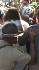 Scuffles and Arrests Outside Chicago ICE Facility