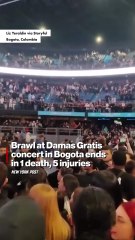 Brawl at Damas Gratis concert in Bogota ends in 1 death, 5 injuries