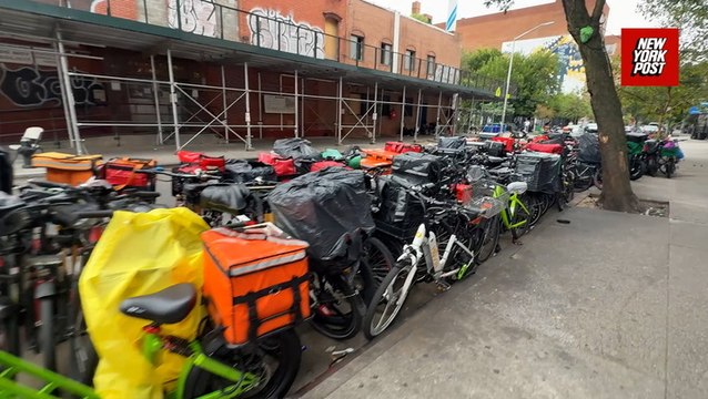 E-bikes pile high along East Village streets causing problems for locals