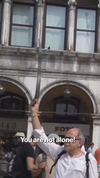 Activists stage mock wedding in opposition to Jeff Bezos, Lauren Sanchez Venice wedding