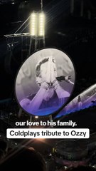 Coldplay honors Ozzy Osbourne