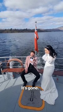 Bride has epic veil fail