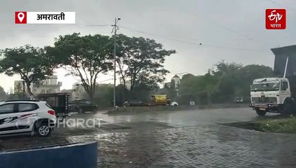 अमरावती जिल्ह्यात सर्वदूर पाऊस; काही भागात रिमझिम तर कुठं मुसळधार