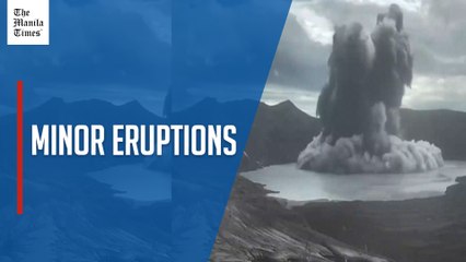 Taal Volcano spews ash in series of minor eruptions