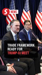US says trade talks with China moving toward agreement for Trump and Xi to review