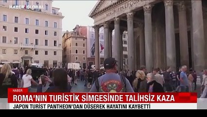 Roma'nın turistik simgesinde talihsiz kaza: Japon turist Pantheon'dan düşerek hayatını kaybetti