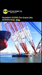 World’s Strongest Crane – Hyundai’s 10,000-Ton Ship Lift Test 🇰🇷⚙️