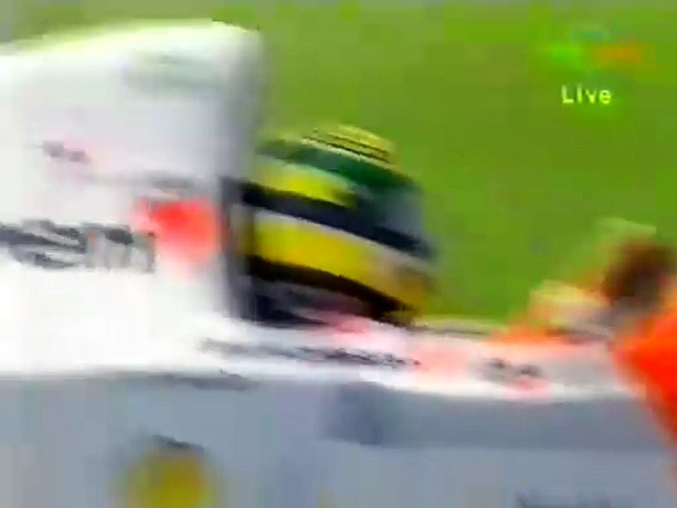 F1 – Ayrton Senna (McLaren Ford V8) laps in qualifying – European GP 1993