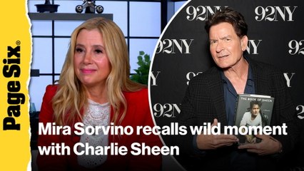 Mira Sorvino recalls wild moment when Charlie Sheen proposed to her during drug-fueled bender