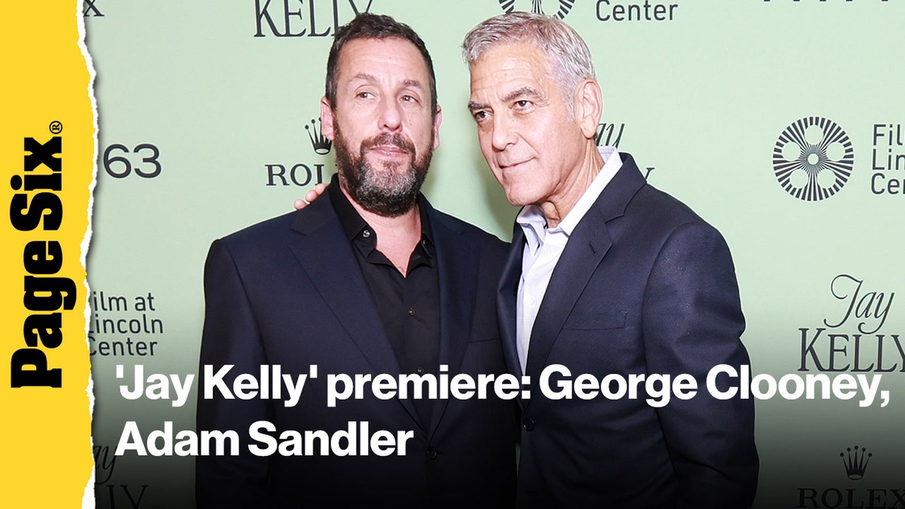 See George Clooney, Adam Sandler and more at the 'Jay Kelly' premiere in NYC