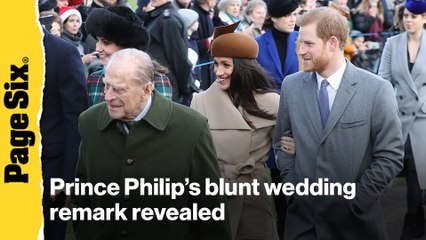 Prince Philip's blunt 4-word remark after Harry and Meghan's wedding revealed in book