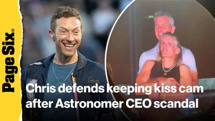 Chris Martin defends keeping the Coldplay kiss cam at concerts despite Astronomer CEO 'debacle'