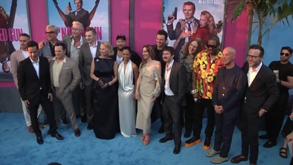 See the looks from 'The Naked Gun' New York premiere: Pamela Anderson, Liam Neeson, more