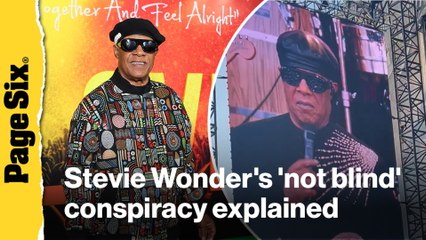 Stevie Wonder's 'not blind' conspiracy theory explained