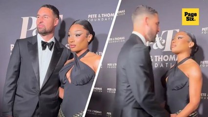 Megan Thee Stallion makes her red carpet debut with boyfriend Klay Thompson