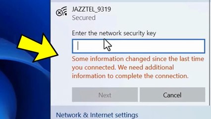 wifi some information changed since the last time you connected in Windows 10/11/8/7- Solved